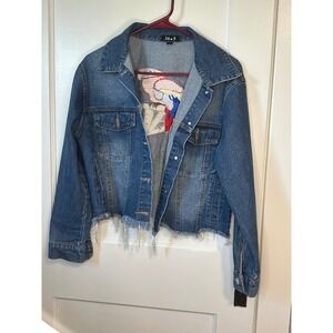 Parrot head Jean jacket‎ size S